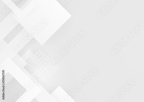 Minimal geometric white light background abstract design. Vector illustration abstract graphic design banner pattern background template.