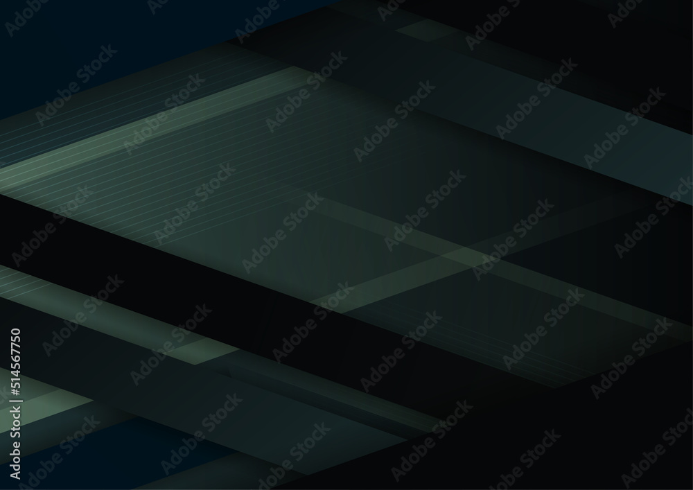 Obraz premium Minimal geometric dark black background abstract design. Vector illustration abstract graphic design banner pattern background template.