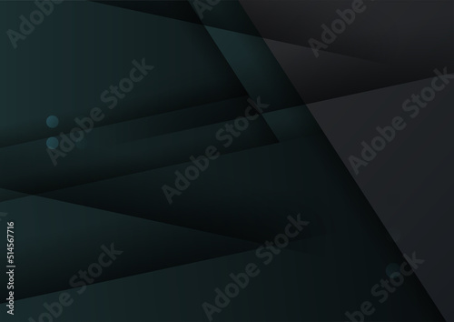 Minimal geometric dark black background abstract design. Vector illustration abstract graphic design banner pattern background template.