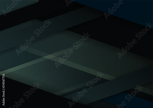 Minimal geometric dark black background abstract design. Vector illustration abstract graphic design banner pattern background template. © Roisa