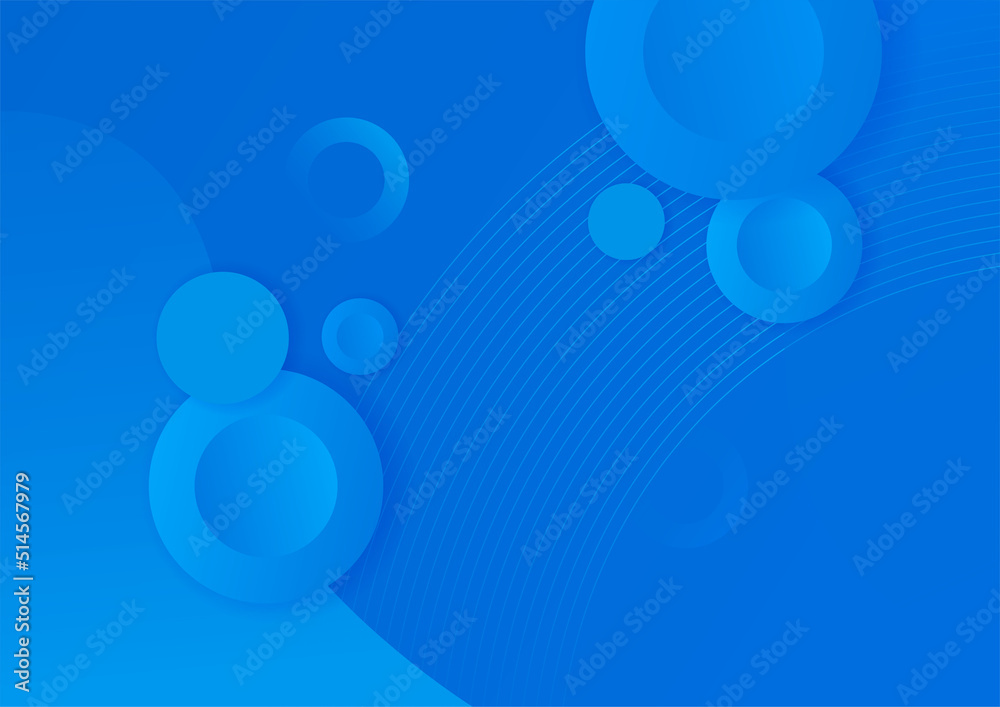 Minimal geometric blue background abstract design. Vector illustration abstract graphic design banner pattern background template.