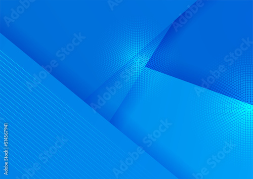 Minimal geometric blue background abstract design. Vector illustration abstract graphic design banner pattern background template.