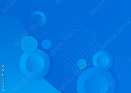 Minimal geometric blue background abstract design. Vector illustration abstract graphic design banner pattern background template.