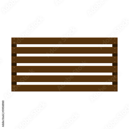 Wooden slats. Wooden slats vector on white background.