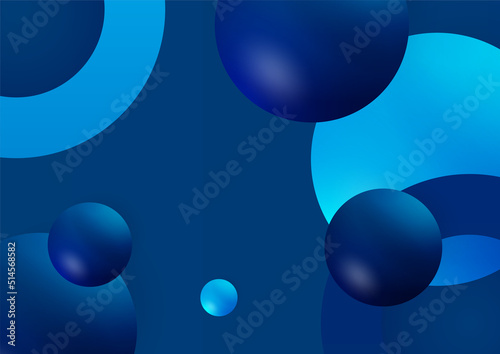 Minimal geometric blue background abstract design. Vector illustration abstract graphic design banner pattern background template.
