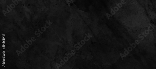 Elegant black background vector illustration with vintage distressed grunge texture and dark gray charcoal color paint