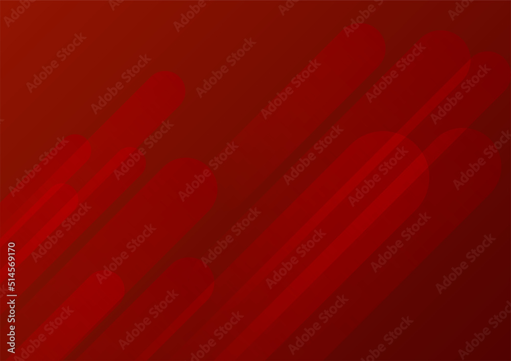 Minimal geometric red background abstract design. Vector illustration abstract graphic design banner pattern background template.