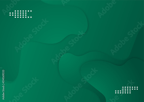 Minimal geometric dark green background abstract design. Vector illustration abstract graphic design banner pattern background template.