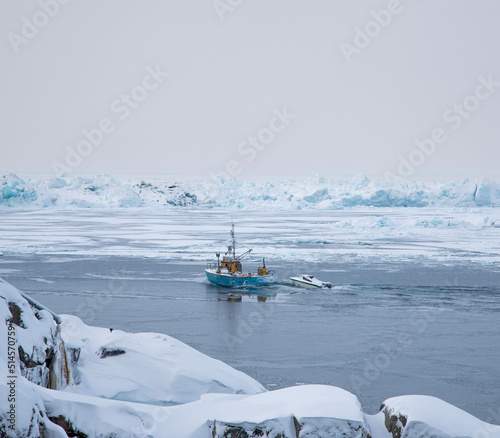 A boat in Greenland