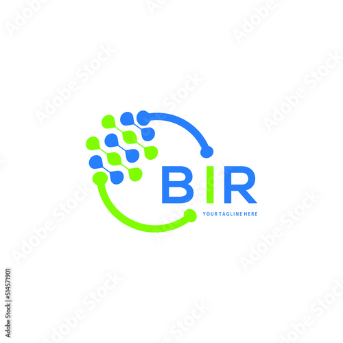 BIR logo design initial creative letter logo.BIR unique letter logo design.
BIR vector logo simple, elegant and luxurious,technology logo shape. 