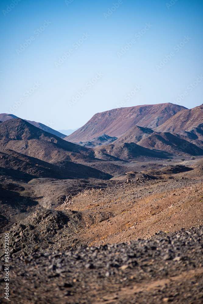 
mountainous terrain in the Arabian Peninsula
