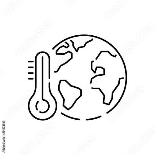 Drought. thirst. Cracked and dried plant or soil. Global disaster. Famine. Climate change vector line icon