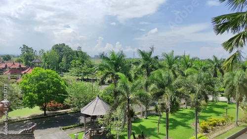 The view from the Badung Regent's Office in PUSPEM (center of government) of Badung Regency, Bali photo