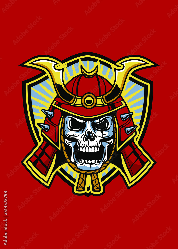 SAMURAI SKULL BADGE
SAMURAI SKULL BADGE