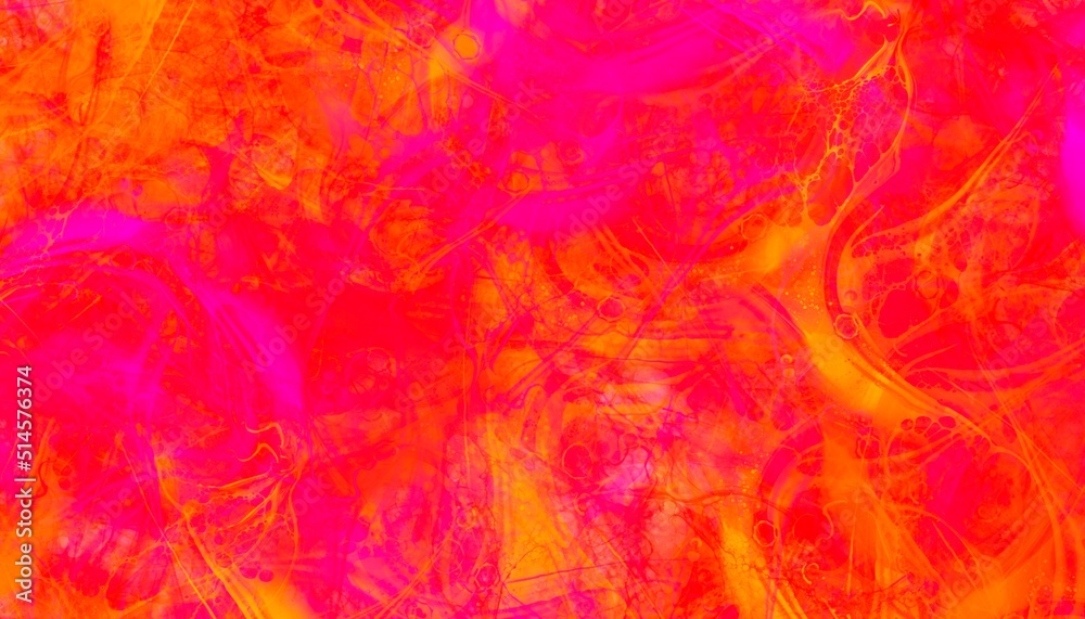 Red and orange abstract watercolor background with strokes