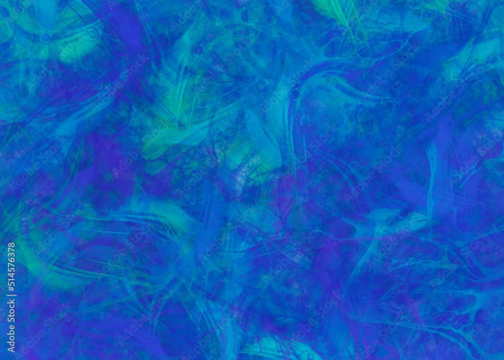 Blue and green abstract background with lines