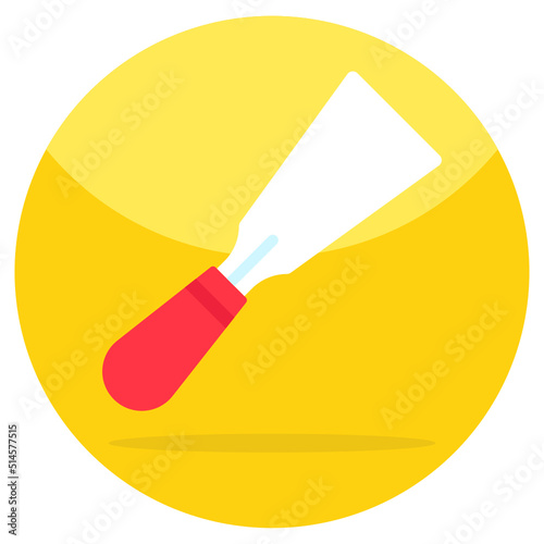 Trendy vector design of chisel