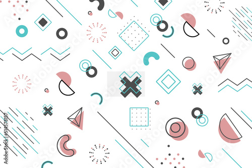 Geometric Elements Design Shapes Free Premium vector for company, personal, digital, printed media, social media, website