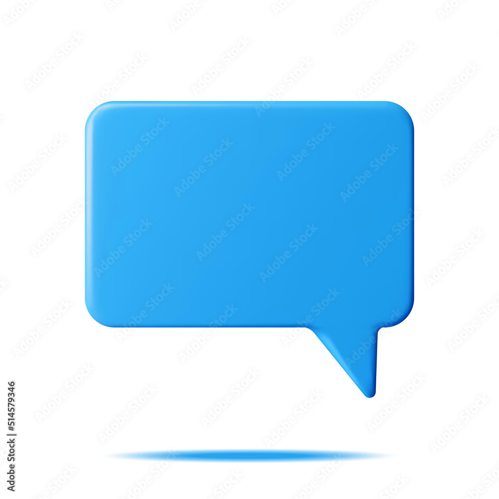 3D Blue Blank Speech Bubble Isolated. Rendering Chat Balloon Pin. Notification Shape Mockup. Communication, Web, Social Network Media, App Button. Realistic Vector Illustration 3D Blue Blank Speech Bubble Isolated. Rendering Chat Balloon Pin. Notification Shape Mockup. Communication, Web, Social Network Media, App Button. Realistic Vector Illustration