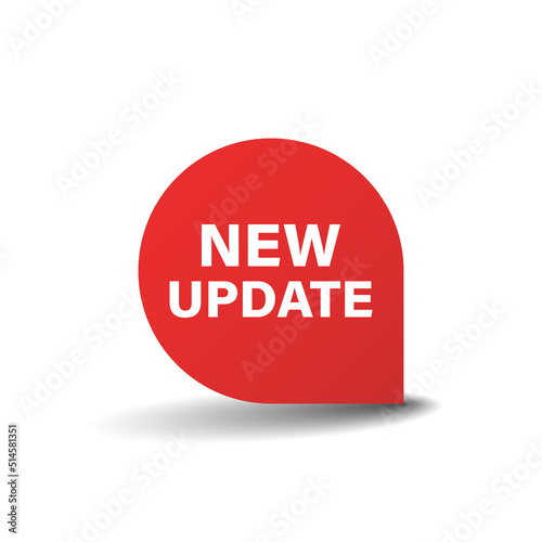 Update software icon in flat style. System upgrade notification vector illustration on isolated background. Progress install sign business concept.