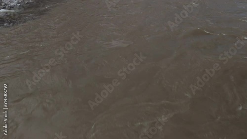 The stormy Katun River in the Altai Mountains
