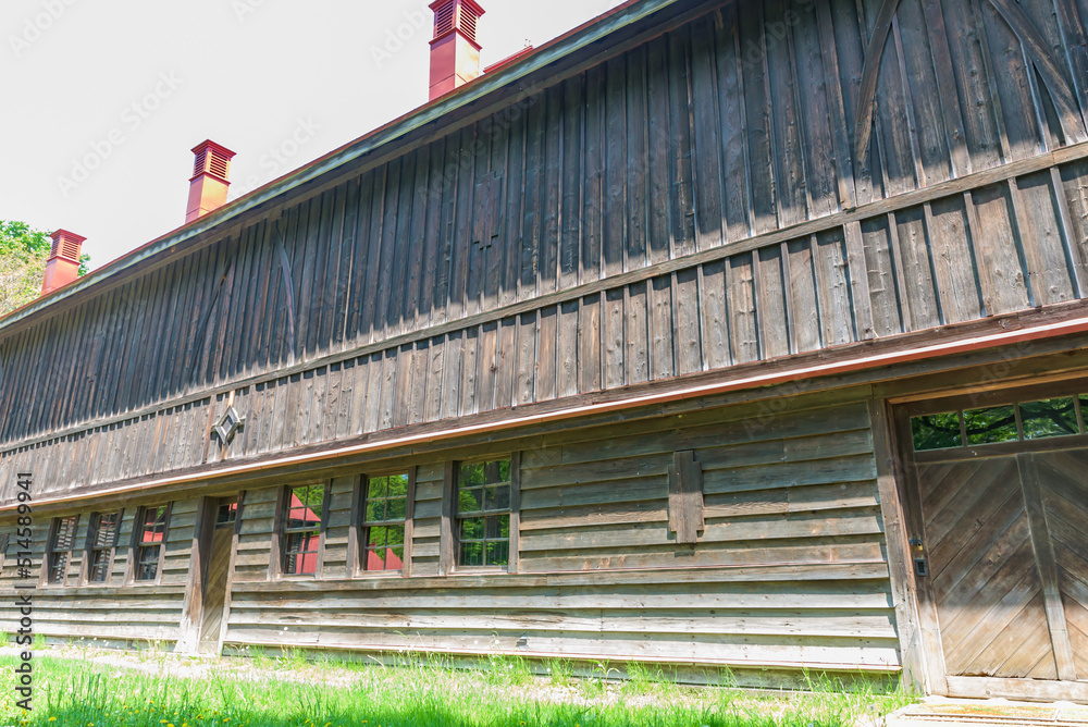 apporo Agricultural College Dairy Farm, one of Important Cultural Properties of Japan, in Sapporo City, Hokkaido, Japan.. apporo Agricultural College Dairy Farm, one of Important Cultural Properties of Japan, in Sapporo City, Hokkaido, Japan..