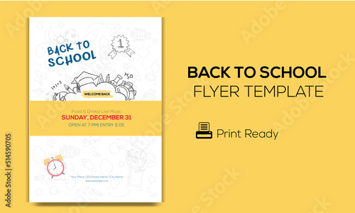 Back To School Flyer Design Template