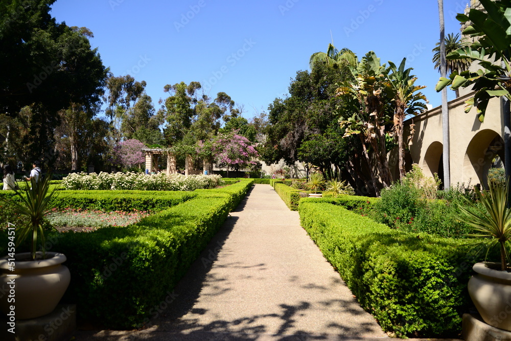 Alcaza garden in Balboa Park, San Diego, California, USA