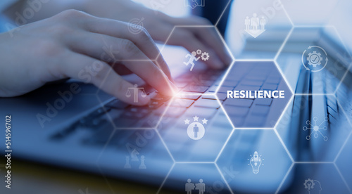 Konstfotografi Resilience business for sustainable and inclusive growth concept