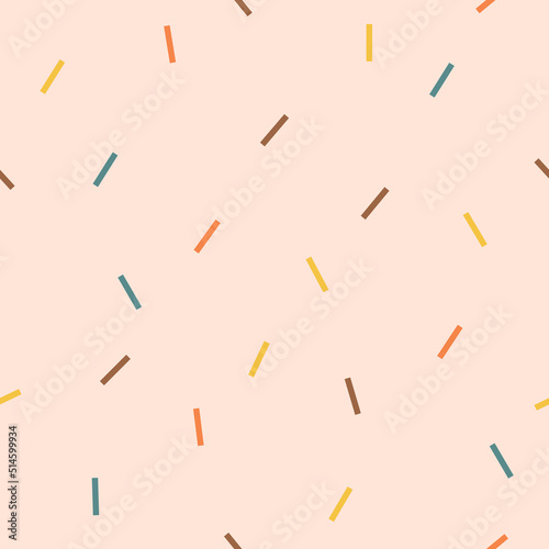 Illustrator vector of abstract background of small colorful square spread around, sweet background