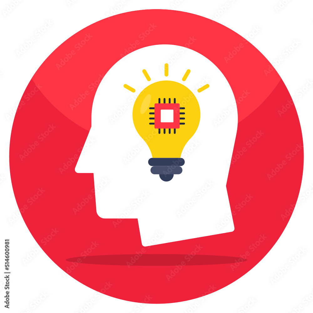 Unique design icon of smart idea Unique design icon of smart idea