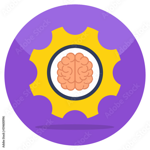 Premium download icon of brain processor