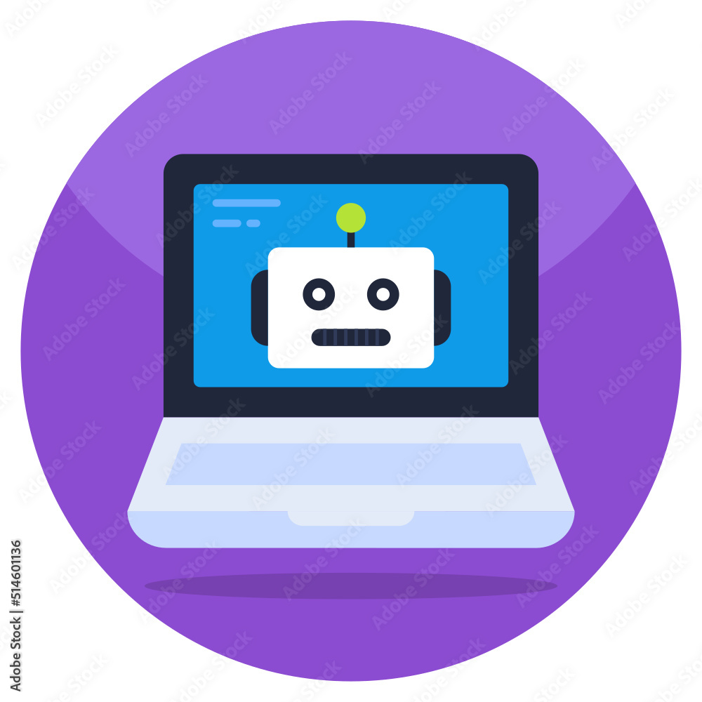 An icon design of online robot