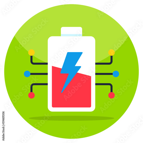 Trendy vector design of rechargeable battery