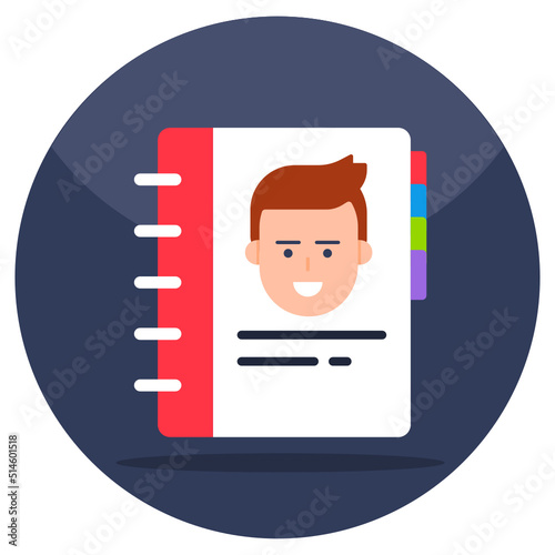 Editable vector design of biography