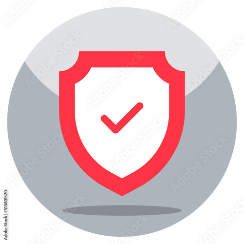 An icon design of verified shield