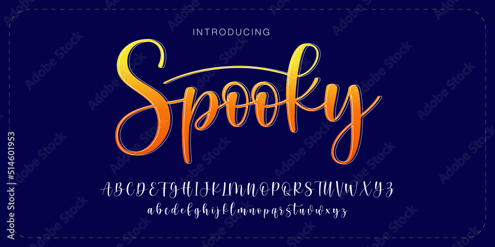 Minimal modern alphabet fonts. Playful minimalist typography greeting fashion trendy spooky creative logo font. vector illustration