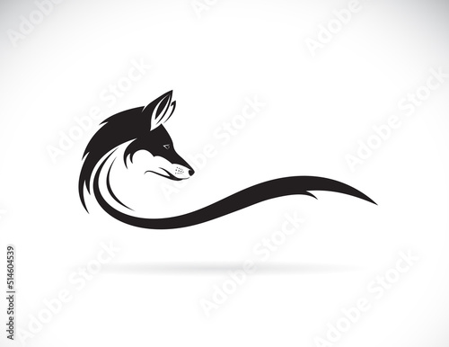 Vector of a fox head design on white background. Easy editable layered vector illustration. Wild animals.