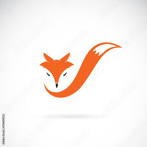 Vector of a fox head design on white background. Easy editable layered vector illustration. Wild animals.