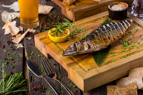 фотографія Grilled mackerel