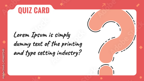 Quiz card, Question mark, Quiz game template & background, Voting, Team building activities, Questionnaire