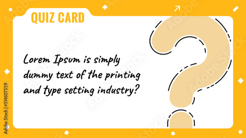 Quiz card, Question mark, Quiz game template & background, Voting, Team building activities, Questionnaire