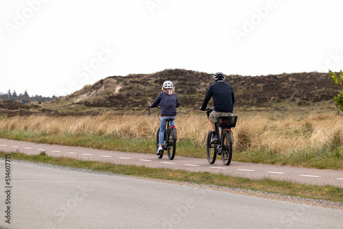 person riding a bike