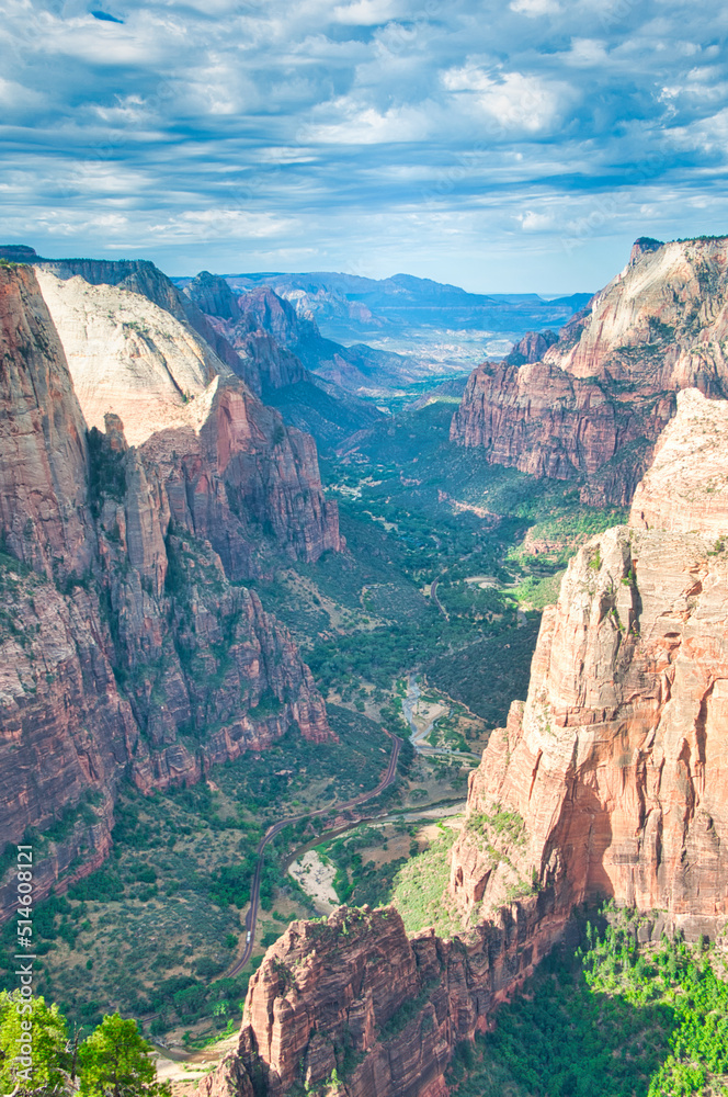 View from Observation Point, Zion NP, Utah, USA