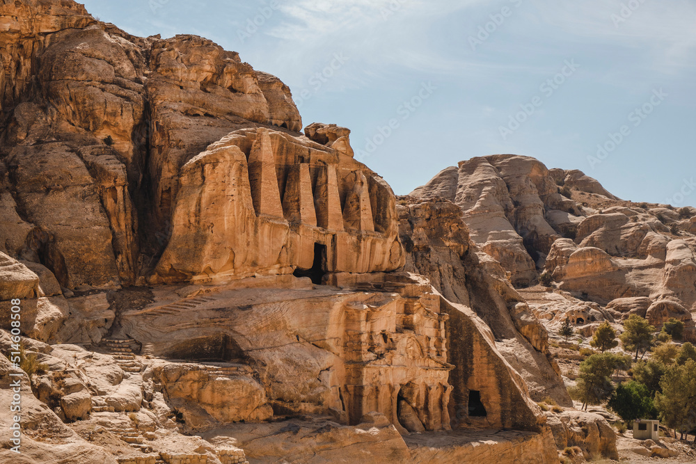 ruins of old city in Petra, Jordan ruins of old city in Petra, Jordan