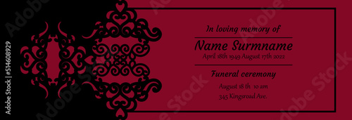 Funeral card template