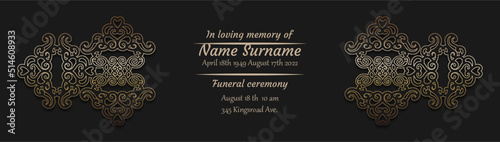 Funeral card template
