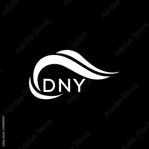 DNY letter logo. DNY best black ground vector image. DNY letter logo design for entrepreneur and business.