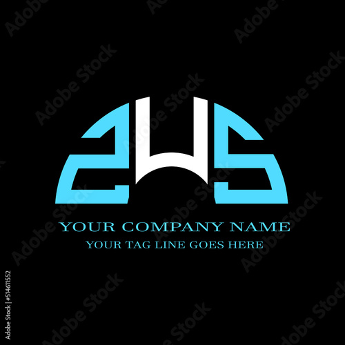 Obraz na płótnie ZUS letter logo creative design with vector graphic