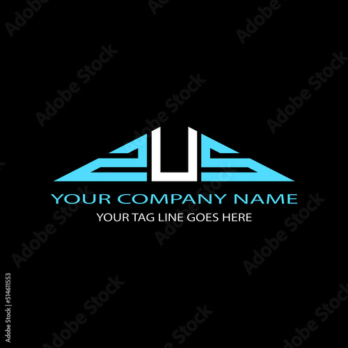Obraz na płótnie ZUS letter logo creative design with vector graphic